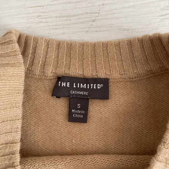 The Limited Womens Beige 100% Cashmere Sweater Size Small Classic Crewneck - Picture 8 of 8